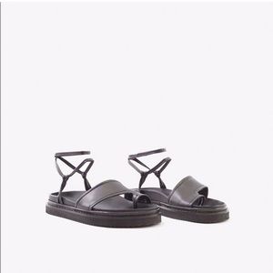 3.1 Phillip Lim Black Ankle Wrap Platform Sandals. Size 40 / 9 US. Worn once.